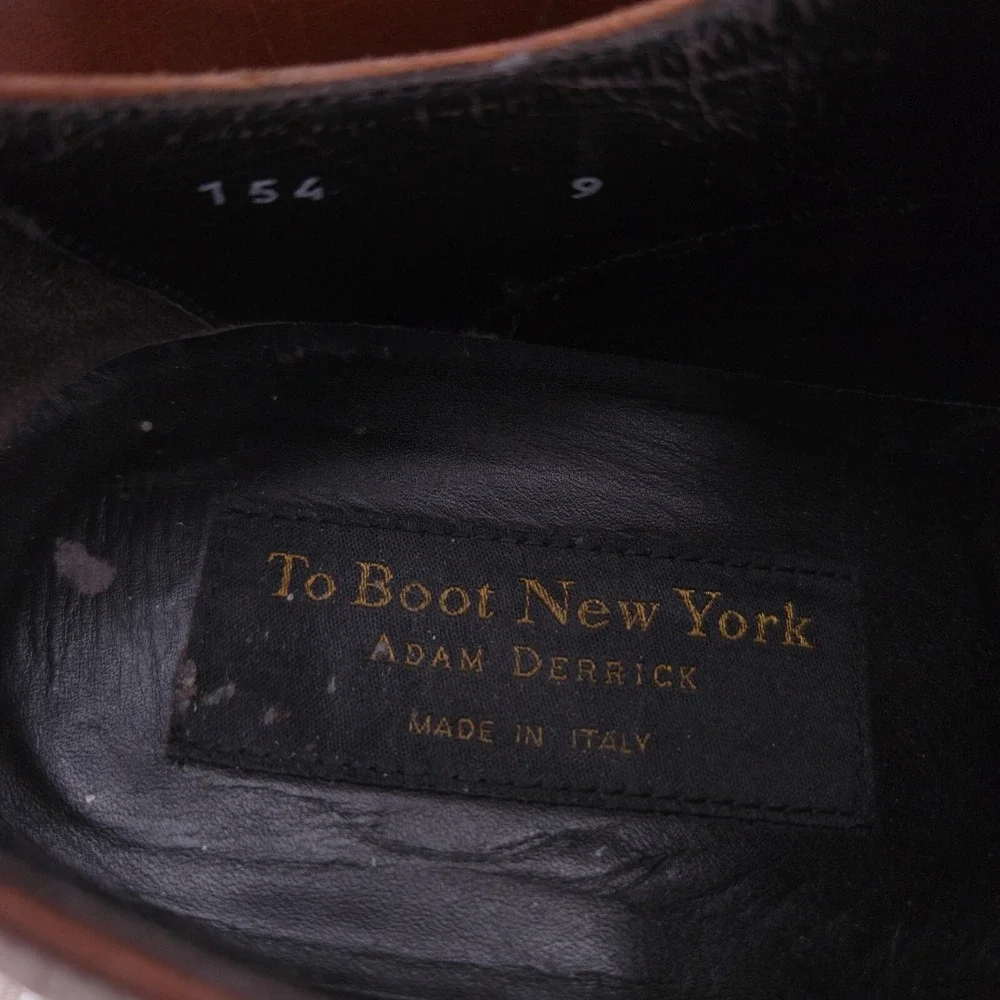 To Boot New York Shoes Mens Size 9 *NEW SOLES* Cap Toe Dress Lace Up Leather